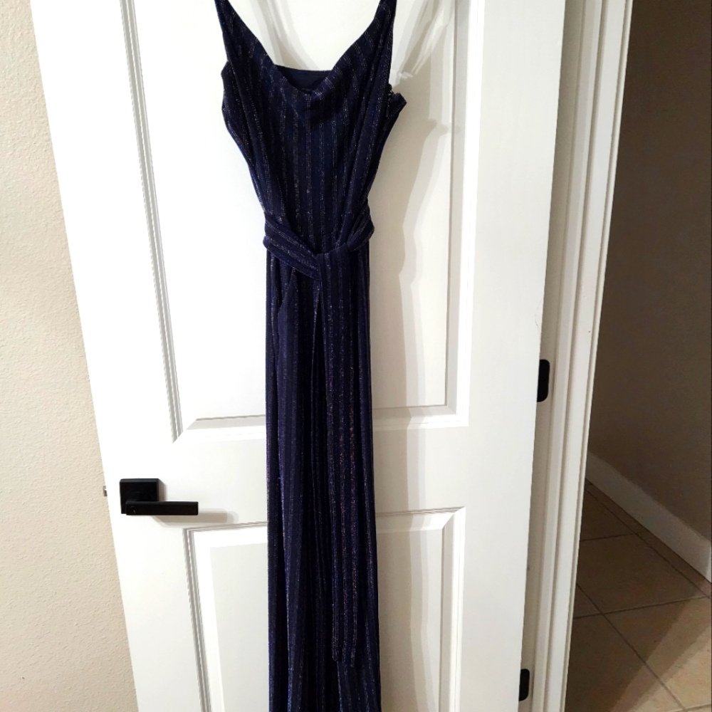 Blue and Silver Jumpsuit